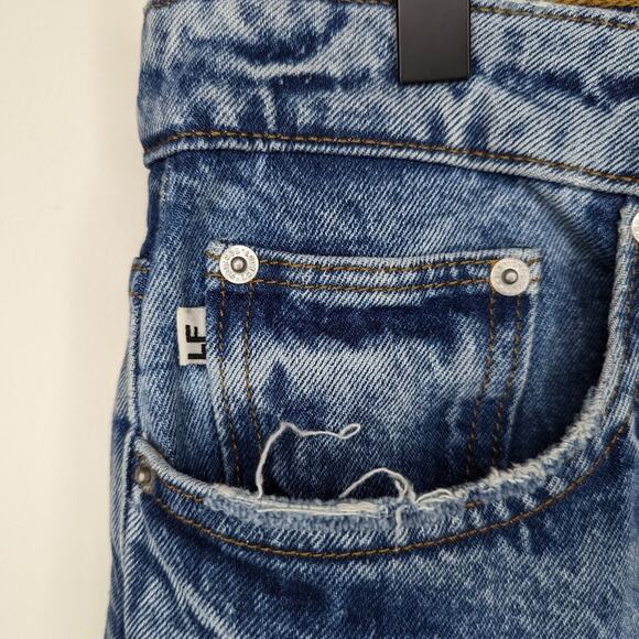 Lovers + Friends Ryan High Rise Rigid Loose Straight Jeans NWT - Picture 3 of 14